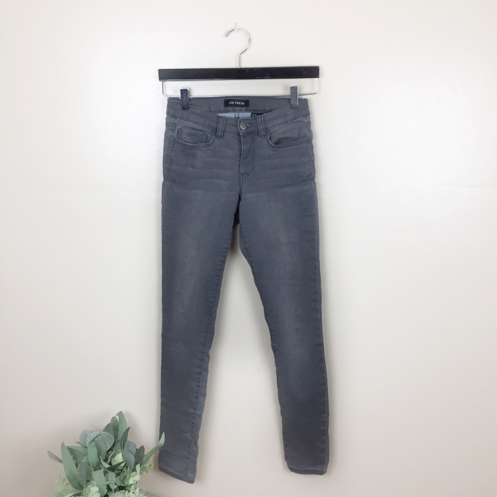 [Joe Fresh] Size: 0 Gray Low Rise Skinny Leg Jeggings